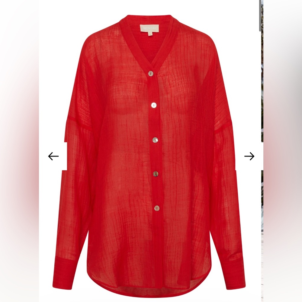 Monday Swimwear Barcelona Tunic in Chili Pepper